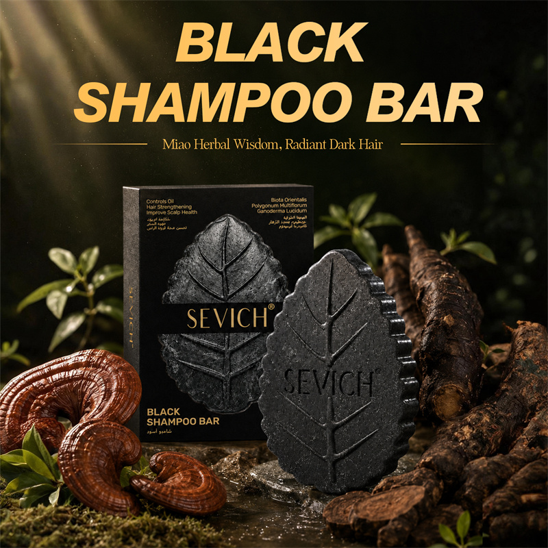 Hair Care Herbal - Handgemachte schwarze Seife, 120 g, natürliche