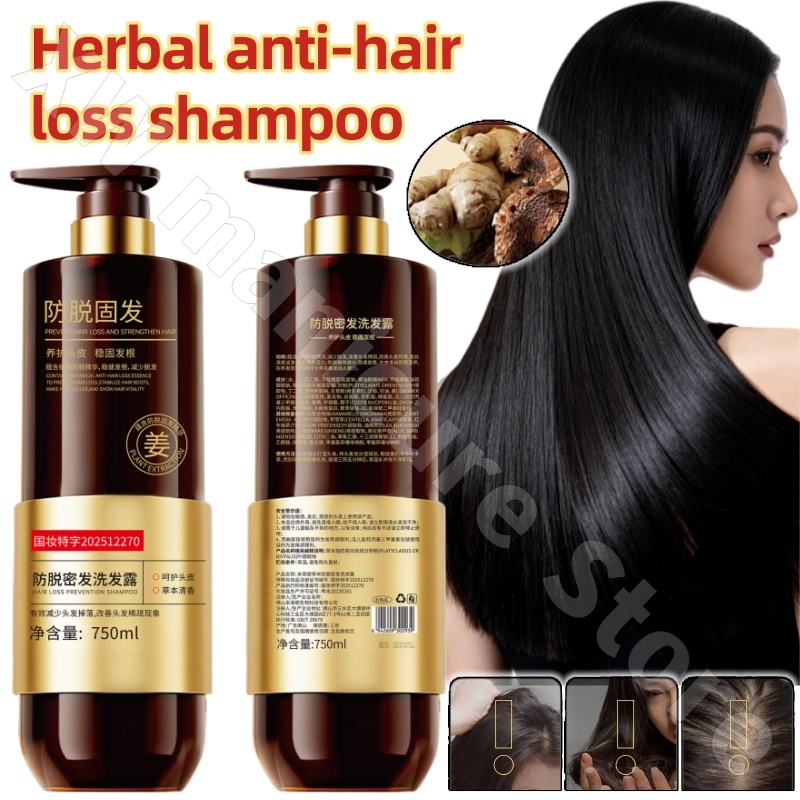 Hair Care Herbal - Pflanzliches Kräuter-Dichthaar-Shampoo Lao Ginger King Stärkt