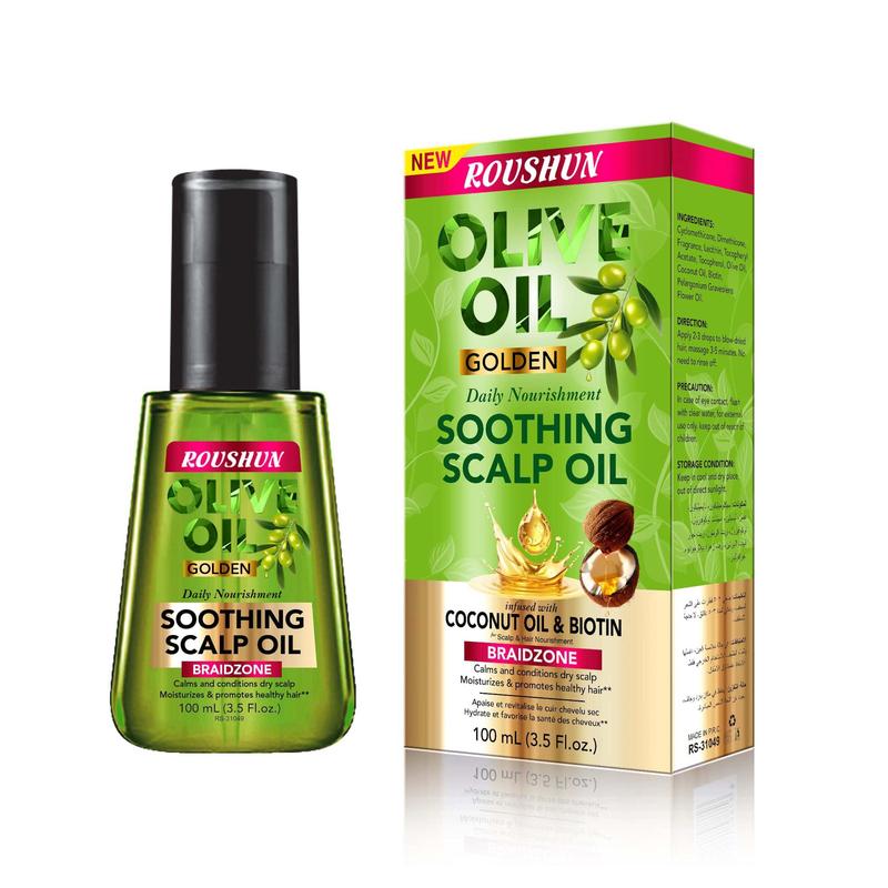 Hair Care Fragrance Essential Oil - 100ml Olivenöl Kopfhautöl Glättend, Feuchtigkeitsspendend, Duftbeständig,