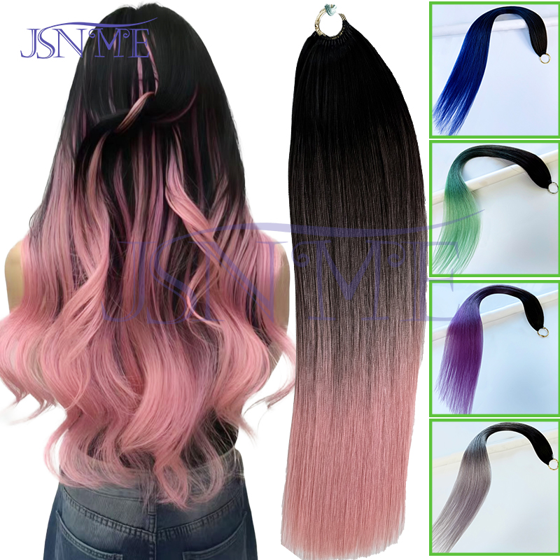 Hair Care Color - JSNME Farbe Echthaarverlängerungen Microloop Hair Comfort