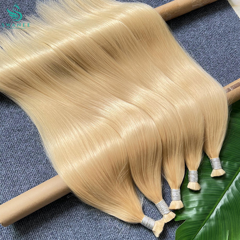 Hair Care Color - 100% Echthaar-Extensions 613 ohne Tressen, Honigblonde