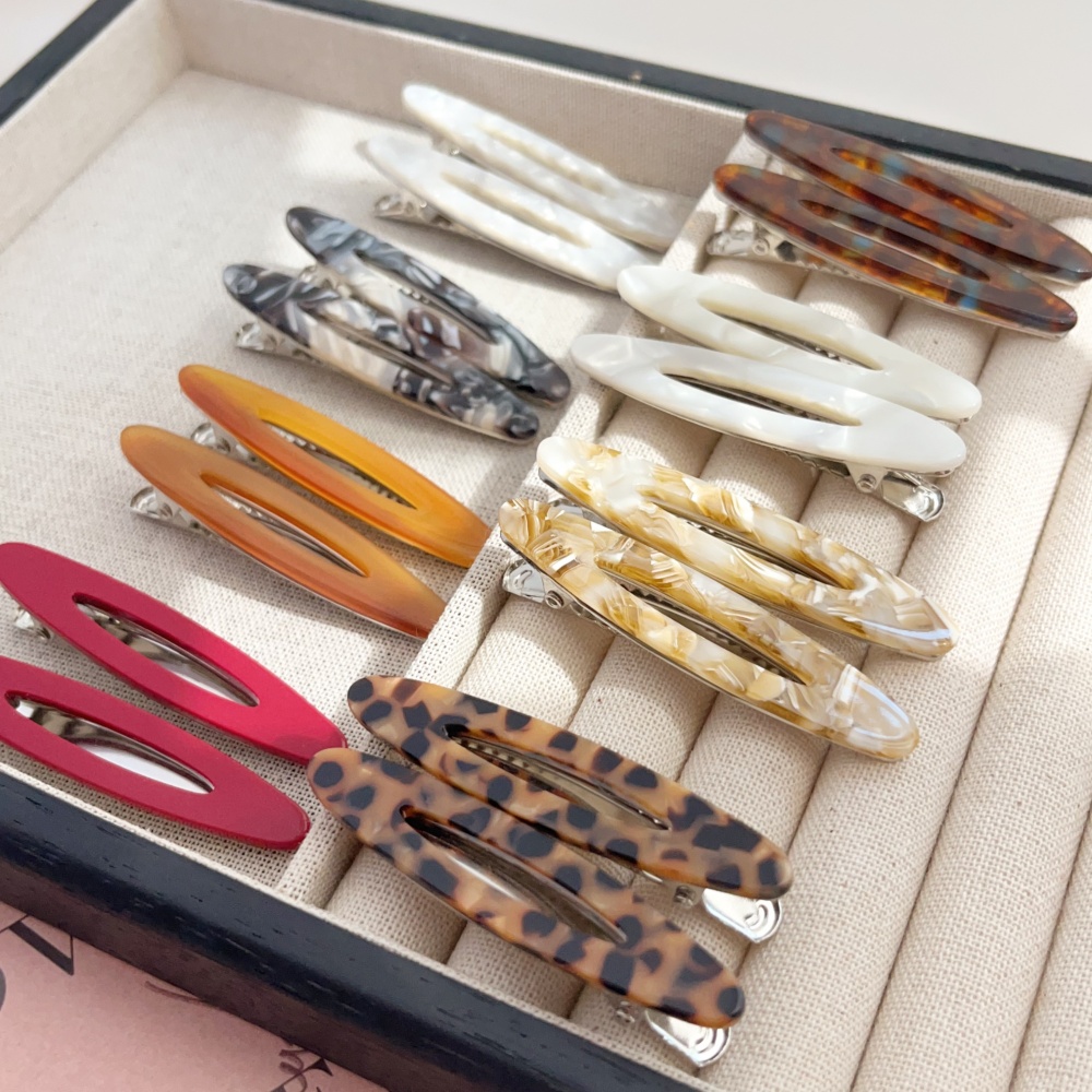 Bobby Pin Bulk - 2 Stück/Set Elegante ovale Haarspangen aus