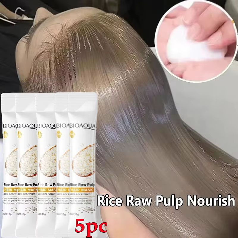Hair Care For Dry And Frizzy Hair - Rice Magical Keratin Haarmaske 5 Sekunden