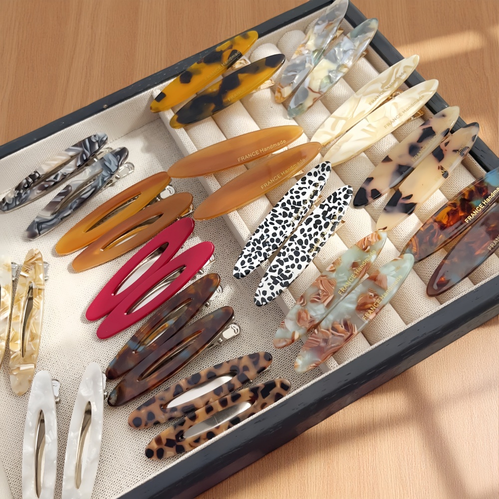 Bobby Pin Bulk - 2 teile/satz Elegante Acetat Oval Haarnadeln