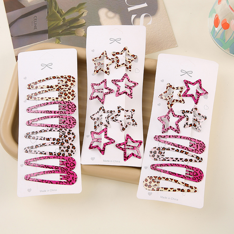 Bobby Pin Bulk - Einfache Leopardenmuster Haarnadeln Set Frauen Mädchen