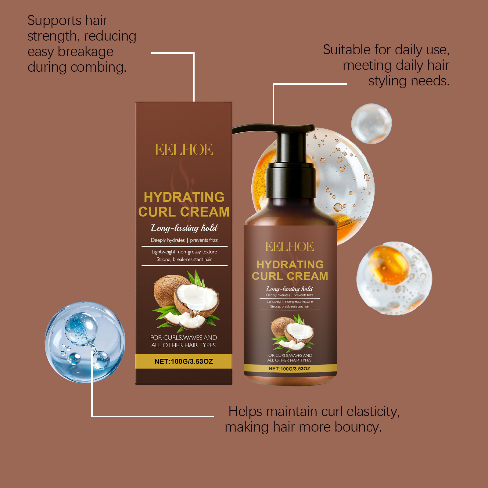 Locken-Styling-Creme für welli – Hair Care Long Hair Bewertung und Preis