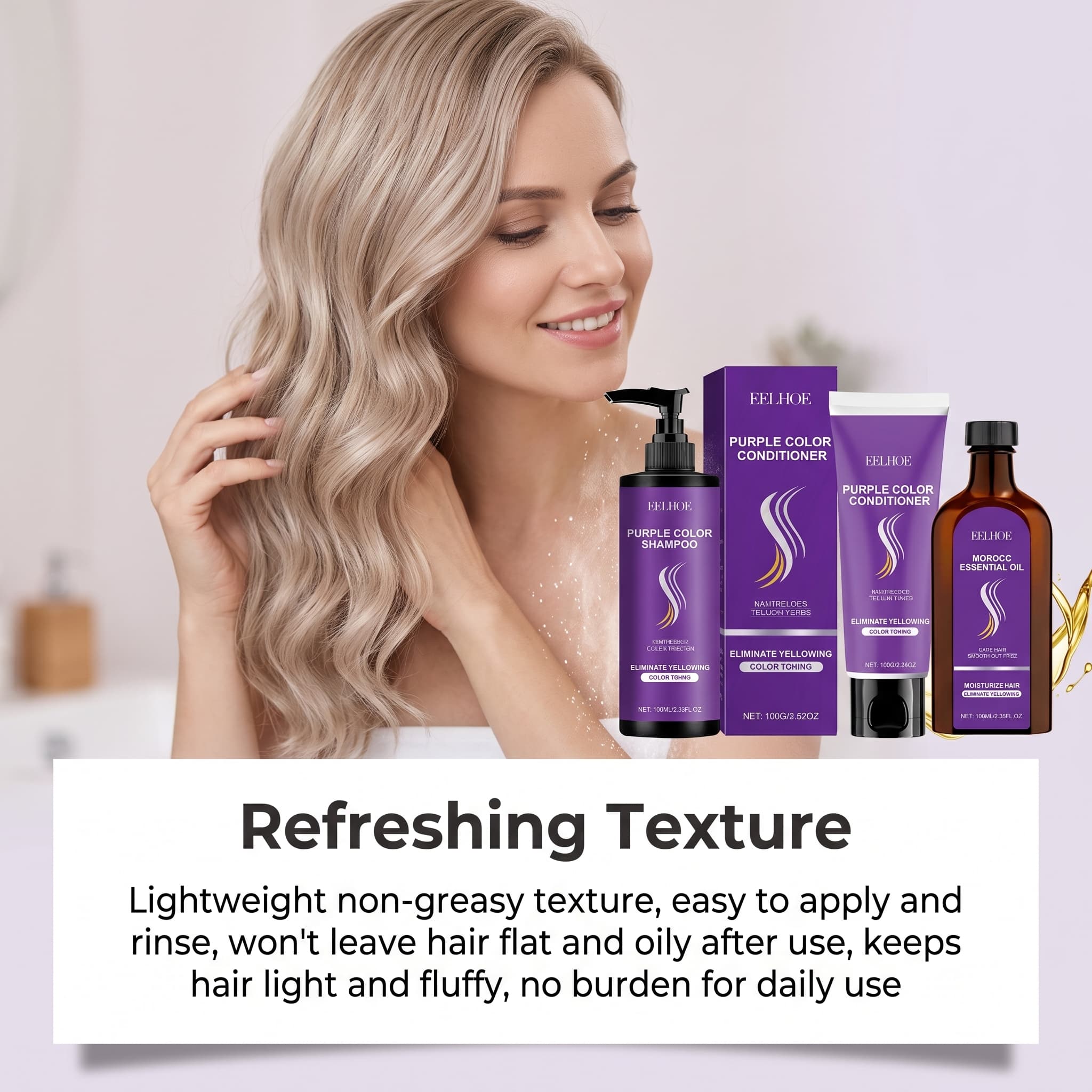 Lila Shampoo-Set mit Condition – Hair Care Color Bewertung und Preis