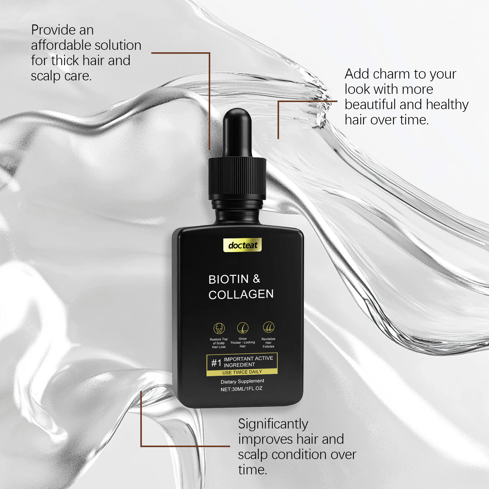 Kollagen-Haarwuchstropfen Hydr – Hair Care For Dry And Frizzy Hair Bewertung und Preis