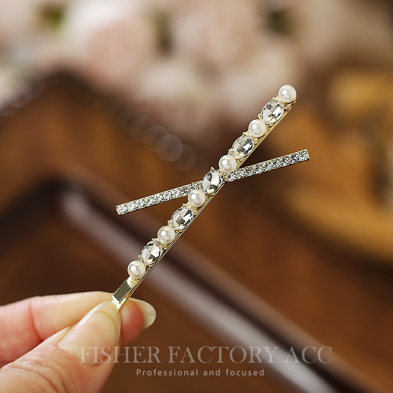 Perle Metall Haars pangen Frau – Bobby Pin Bulk Bewertung und Preis