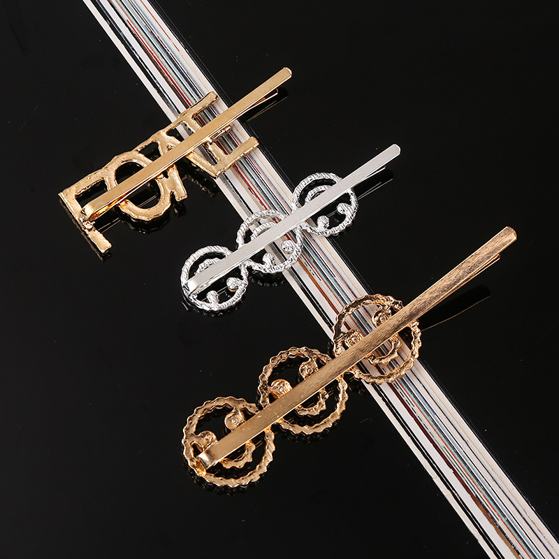 Mode Strass Buchstaben Barrett – Bobby Pin Bulk Bewertung und Preis